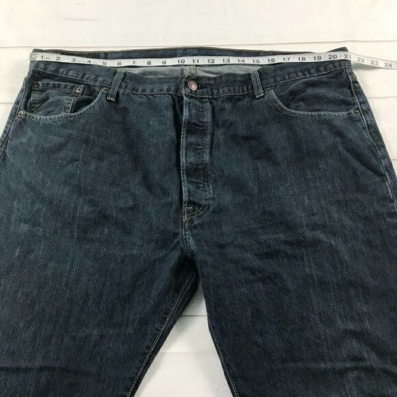 Levi Strauss & Co. Men's Straight Dark Washed Jeans W42/L32 - Picture 7 of 14